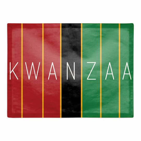Kwanzaa Rectangle Poly Twill Placemat